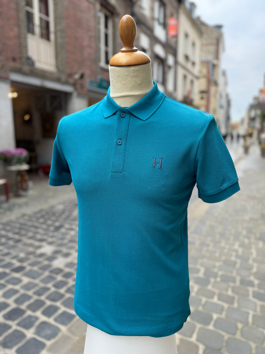 Polo Homme Bleu Canard