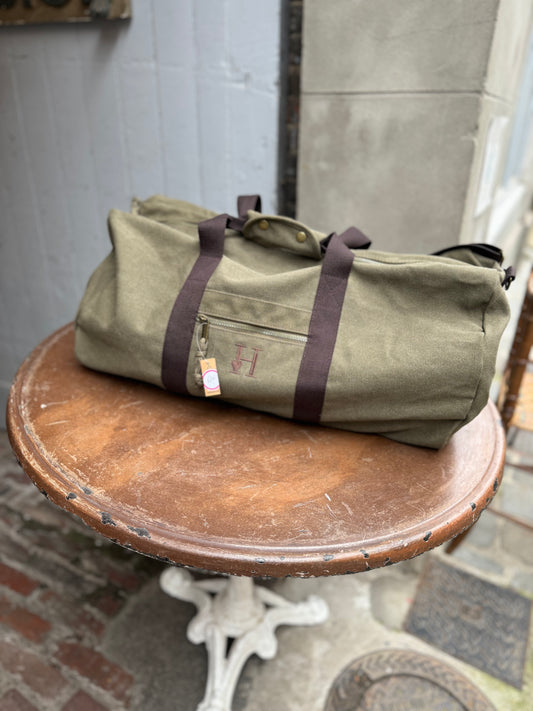 Sac de Voyage Kaki Canvas